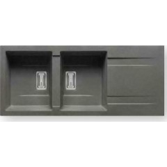 Pyramis Kartesio 2B 1D Ένθετος Νεροχύτης 116x50cm Industrial Grey 070135911 Pyramis Kartesio 2B 1D Ένθετος Νεροχύτης 116x50cm Industrial Grey 070135911